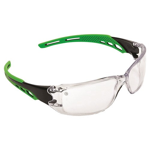 Pro Choice Cirrus Green Arms Safety Glasses Clear A/F Lens