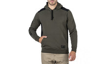 Load image into Gallery viewer, CAT Logo Panel Hooded Sweat - Army Moss
